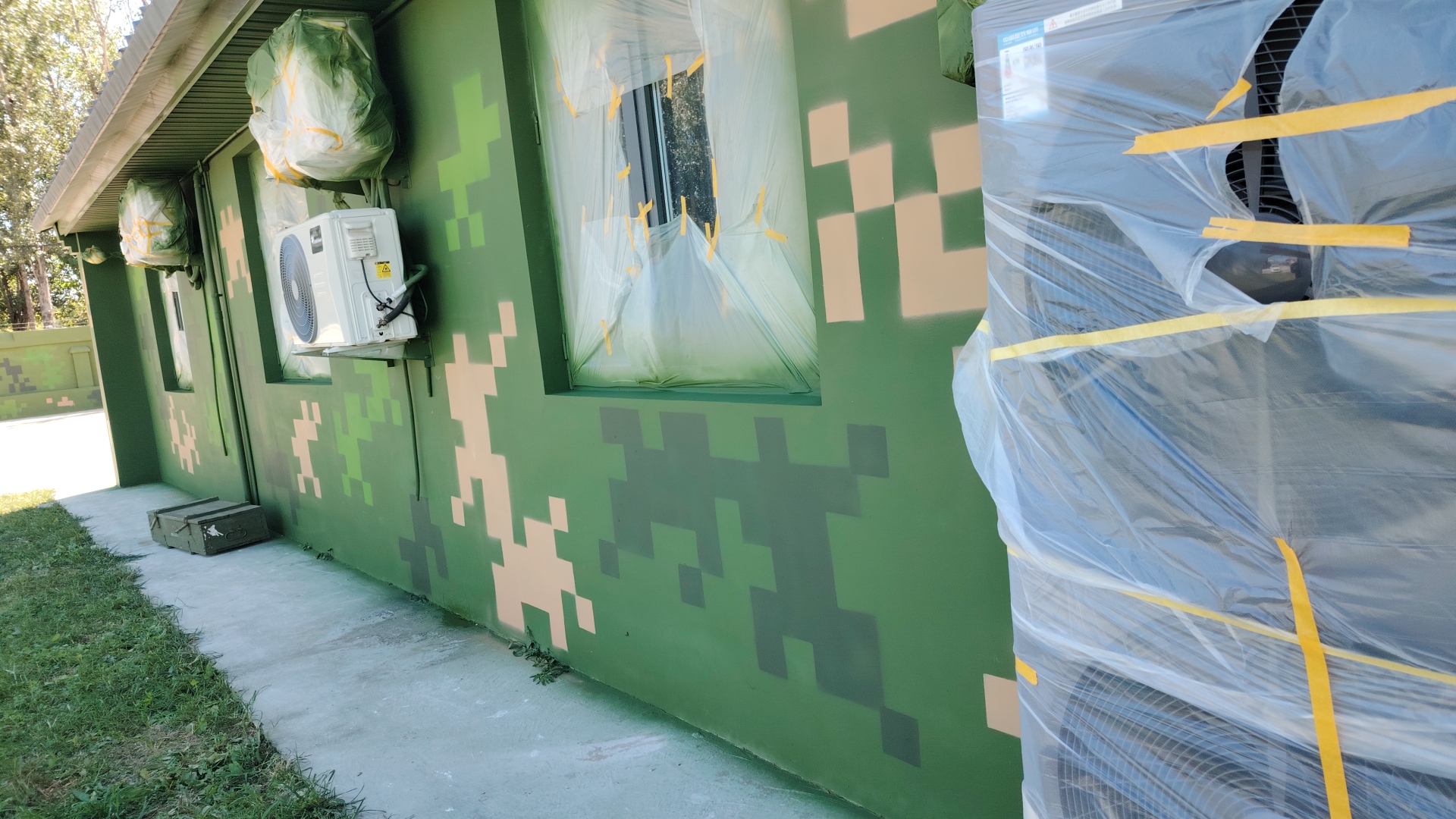 渝中外墙迷彩漆施工多少钱 伪装迷彩漆  