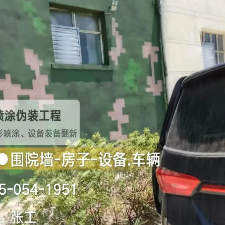 渝中数码迷彩漆施工